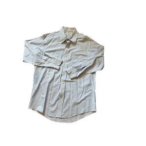 Brooks Brothers Dress Shirt Men's 16 1/2 32 Classic Fit Blue Stripe Spread